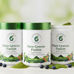 pure greens fusion superfood powder (3 jar x 500 g)